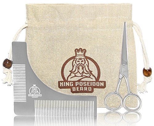 King poseidon 4.9   beard & mustache scissors with …