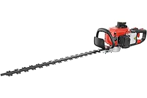 BAOTREE 24-Inch 26cc 2 Cycle Gas Powered Dual Sided Hedge Trimmer (Orange)