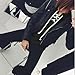 Sweatshirts Mallcat Women Long Sleeve Pullover Lace-up Sports T-shirt (S, Black)