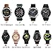 Balerion Cuff Genuine Leather Watch band,Compatible with Samsung Galaxy Watch 3 45mm, Galaxy Watch 46mm,Gear S3,Fossil Q Explorist,other Standard 22mm Lug Width Watch,Brown
