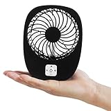 LP Mini USB Output Electric Fan Compact Easy To Carry for the Office , Home , Dorm , Study , Library , Games Room Outdoor Travel , Keep You Cool and Relaxed (Black)