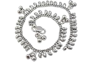 SilverStarJewel anklets 10" 925 Solid Silver Indian Jewelry 25 December Sale