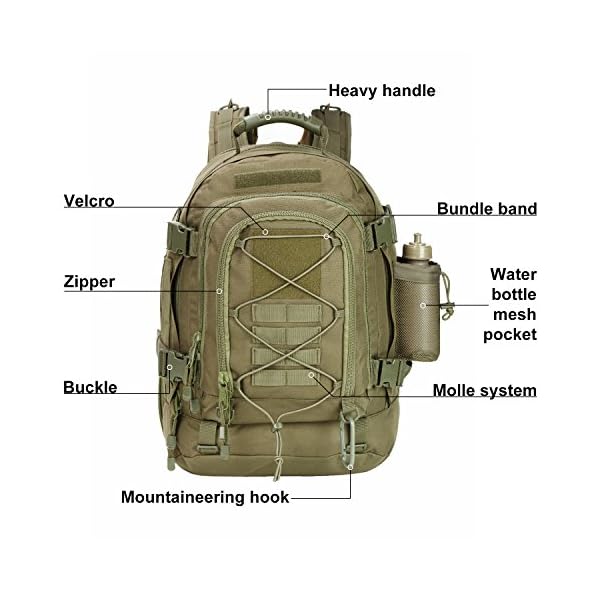 ARMY PANS Backpack for Men Large Military Backpack Tactical Travel