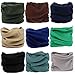 KALILY 9PCS Headband Bandana - Versatile Solid Sports & Casual Headwear -Multifunctional Seamless Neck Gaiter, Headwrap, Balaclava, Helmet Liner, Face Mask for Camping, Running, Cycling, Fishing etc