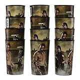 The Walking Dead Set of 12 AMC 20oz Character Tumblers Plastic Cups By Hallmark