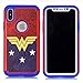 Iphone Xs Case,Iphone X Cover - Female Hero Women Pattern Shock-Absorption Hard PC and Inner Silicone Hybrid Dual Layer Armor Defender Protective Case Cover for Apple iphone X and iphone Xs