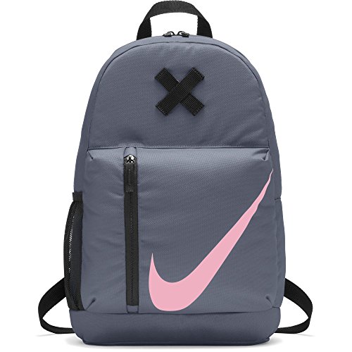 NIKE Kids' Elemental Backpack, Ashen Slate/Black/Pink, One Size