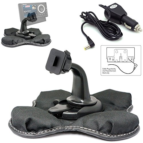 ChargerCity Sirius XM PowerConnect Satellite Radio Vehicle Cable Charger & NonSlip Beanbag Friction Mount Kit Onyx Lynx Edge Plus Starmate Xpress EZ R RC (FOR SINGLE TAB POWER CONNECT DOCK ONLY)