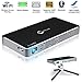 Mini Projector Portable Smart Video Android 7.1.2 Wireless and Wired Screen Mirroring for iOS/Android SmartPhone 200 Ansi Lumens Dual WiFi 2.4G/5G Support Full HD 1080P Keystone Correction Bluetooth