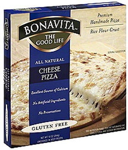 BONAVITA Gluten Free Pizza, Cheese, 10 Ounce (Pack of 6)