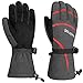 VELAZZIO Ski Gloves - Winter Snow Gloves with Dupont Sorona, Waterproof Breathable Touchscreen