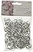 Darice 144-Piece Big Value Wedding Ring, 3/4-Inch, Silver