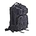 Pinty 600D Black Tactical Military Backpack Assault MOLLE Pack Combat Camping Bag 20-25L