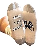 OMONSIM Game Day Socks Funny Socks for Men Sock Wine Socks Labor Day Socks ( Xiao One Size ) (Large, White)