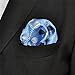 Shlax&Wing Mens Pocket Square Polka Dots Blue Azure New Design Hanky