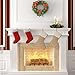 KOMIWOO 6 PCS Burlap Christmas Stockings Set 18-Inch for Christmas Decorations or DIY Craft