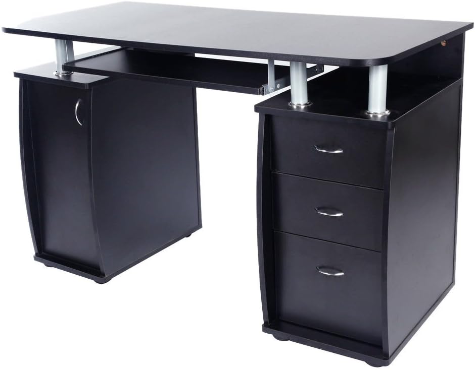 Best Black Writing Desk With Storage