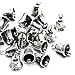 IDS Pack of 20 Antique Silver Tone Jingle Bell Charms Pendants for Jewelry Making