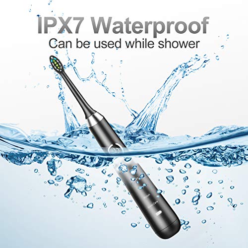 HANASCO Sonic Electric Toothbrush Rechargeable for Adults, 4 Modes with
