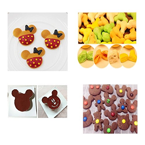 Tmflexe Mouse Cookie Cutter Sandwich Cutters for Kids DIY Lunchbox
