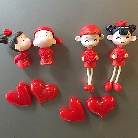 kuiyhd Novia Y Novio Festivo Nevera Pasta Boda Imán Azulejo ...