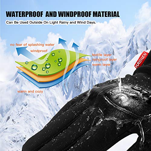 Hurdilen Winter Gloves for Men and Women, Lightweight Sports Gloves, Warm Anti-Slip Touch Screen Gloves for Cycling Riding Driving and Running (Medium)