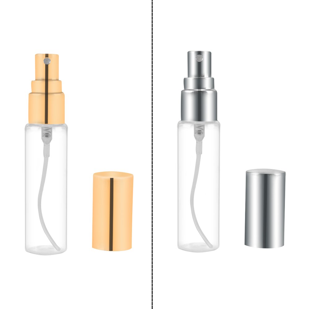 SHiZAK 10pcs 10ml Atomizer Glass Bottle Empty Liquid Containers Transparent Glass Portable Refillable Perfume Spray Bottle for Cosmetic Toiletries, Travel Party Portable Makeup Tool