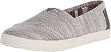 Toms Women's 10007793 Textured Woven Avalon Fashion Sneaker, Grey, 10 M US