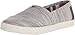 Toms Women's 10007793 Textured Woven Avalon Fashion Sneaker, Grey, 10 M US