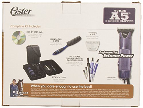 Oster Professional A5 Turbo 2-Speed Equine Clipper Kit