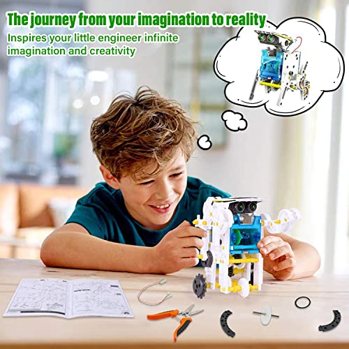 Solar Robot Kit for Kids, STEM Projects for Kids Ages 812, DIY Science