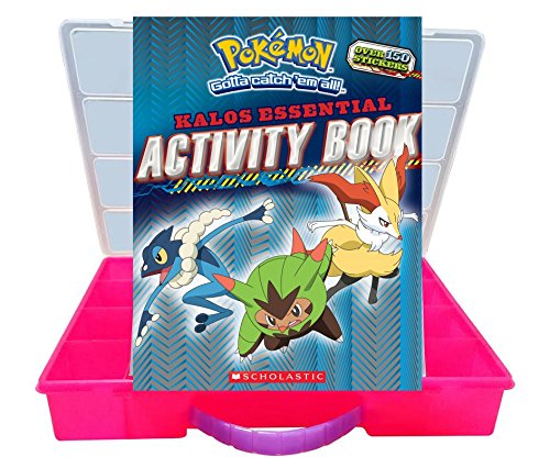 Official pokemon activity book + mini figures compatible storage …
