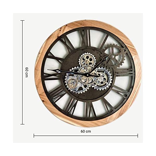 ImprovingLife The Original Real Moving Gear Wall Clock Vintage