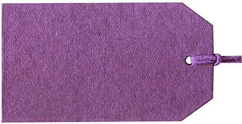 Purple Gift Tags (Pack of 30 Tags) Quality Cotton Paper