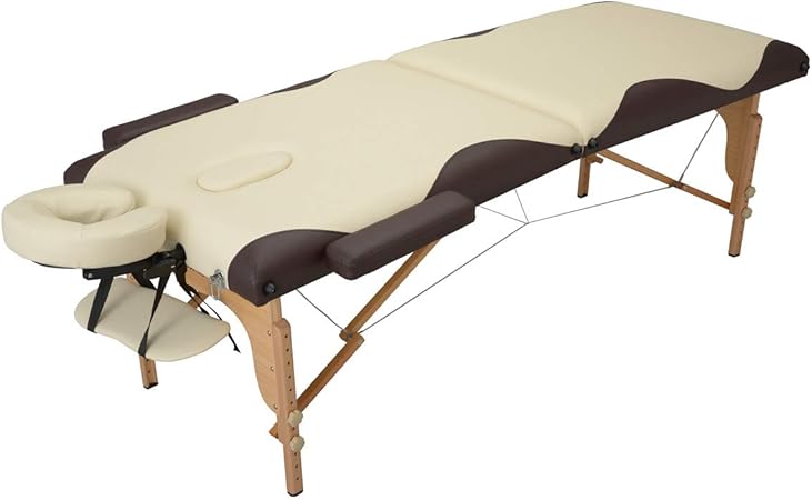 Amazon 折りたたみ マッサージベッド Dxu 木製 有孔 ツートン 長さ185 幅70 高さ55 81cm 折りたたみ ベッド ポータブルベッド 整体ベッド マッサージ台 施術ベッド 施術台 エステベッド マッサージ 整体 ベッド コンパクト ベット セブンエステ 診察台