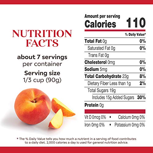 DUNCAN HINES COMSTOCK SIMPLY PIE FILLING & TOPPING, PEACH, 21 OZ