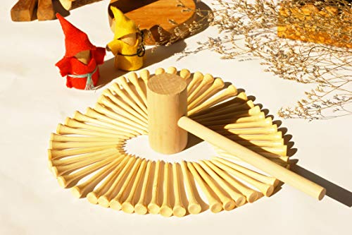 image for KIHACO Hammering And Pounding Toys For Toddlers Include 1 Wood Hammer 