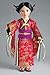 Japanese Kimono with Obi Sash, Sandals and Hair Sticks for 18