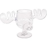 Spoontiques - National Lampoon’s Christmas Vacation Acrylic Moose Cup - Griswold Moose Mug - 4.5” - 6 Ounce,Clear