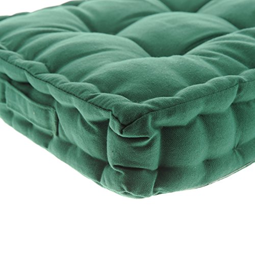 White Dove Chair Pads - Cotton Canvas - Value 4 Pack - Fits 16" Chair - XL Futon - Classic Design, by Unity (Green) - Thumbnail 2