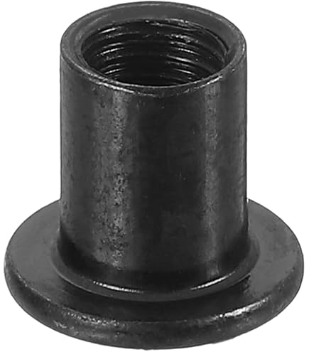 M3 M4 M5 M6 M8 M10 Nickel-Plated Steel Flat Sleeve Nuts - Inner Hex Drive, Furniture Nuts