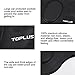 TOPLUS Swim Cap, Lightweight Silicone Solid Swimming Caps with 3D Ergonomic Design Ear Pockets for All Ages and All Hair Lengths, Great Elasticity and No Deformation, Comes With Nose Clip & Ear Plugs