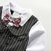 Baby Boy 1Pcs Rompers Clothing with Plaid Cap & Bow Tie
