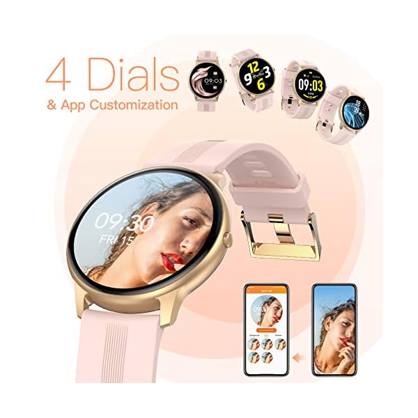 AGPTEK-Smart-Watch-for-Women-13-Full-Touch-Fitness-Watch-with-Female-Health-Tracking-Heart-Rate-Monitor-Message-Notification-IP68-Waterproof-Outdoor-Sports-Smartwatch-for-Android-iOS-Phones AGPTEK Smart Watch for Women, 1.3'' Full Touch Fitness LW11 Watch with Female Health Tracking, Heart Rate Monitor, IP68…