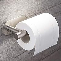 ZUNTO Self Adhesive Toilet Paper Holder - Stainless Steel Toilet Paper Roll Holder Stick on Wall TP Holder for Bathroom,Bedroom and Rv