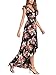 BILIKE Elegant Backless Floral Maxi Dress High Low Sexy Cocktail Party Dress