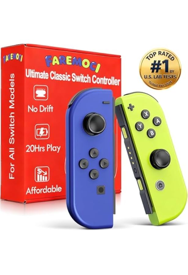 Amazon.com: Nintendo Switch Joy-Con (L) (R) Neon Green / Neon