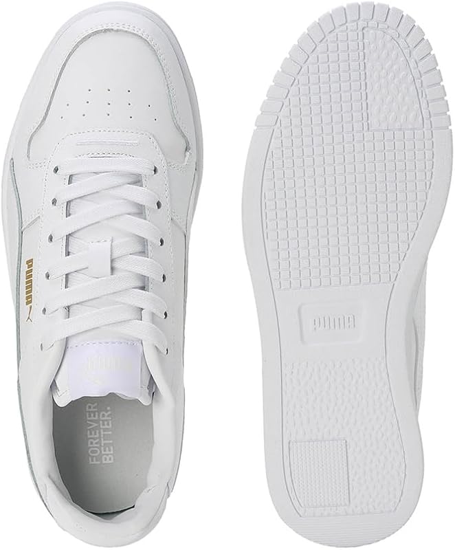Damen Carina Street Sneaker, White White Gold, 38.5 EU