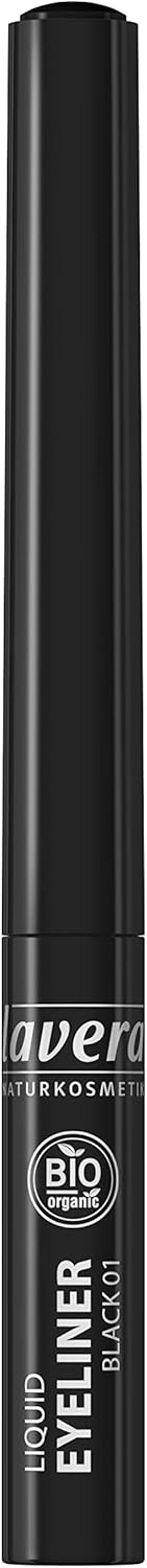 lavera Liquid Eyeliner -Black- For an expressive look ∙ Organic blossom extracts & organic oils ∙ Vegan Natural cosmetics Make-up Organic plant ingredients 100% natural make-up (2.8 ml) - Image 3