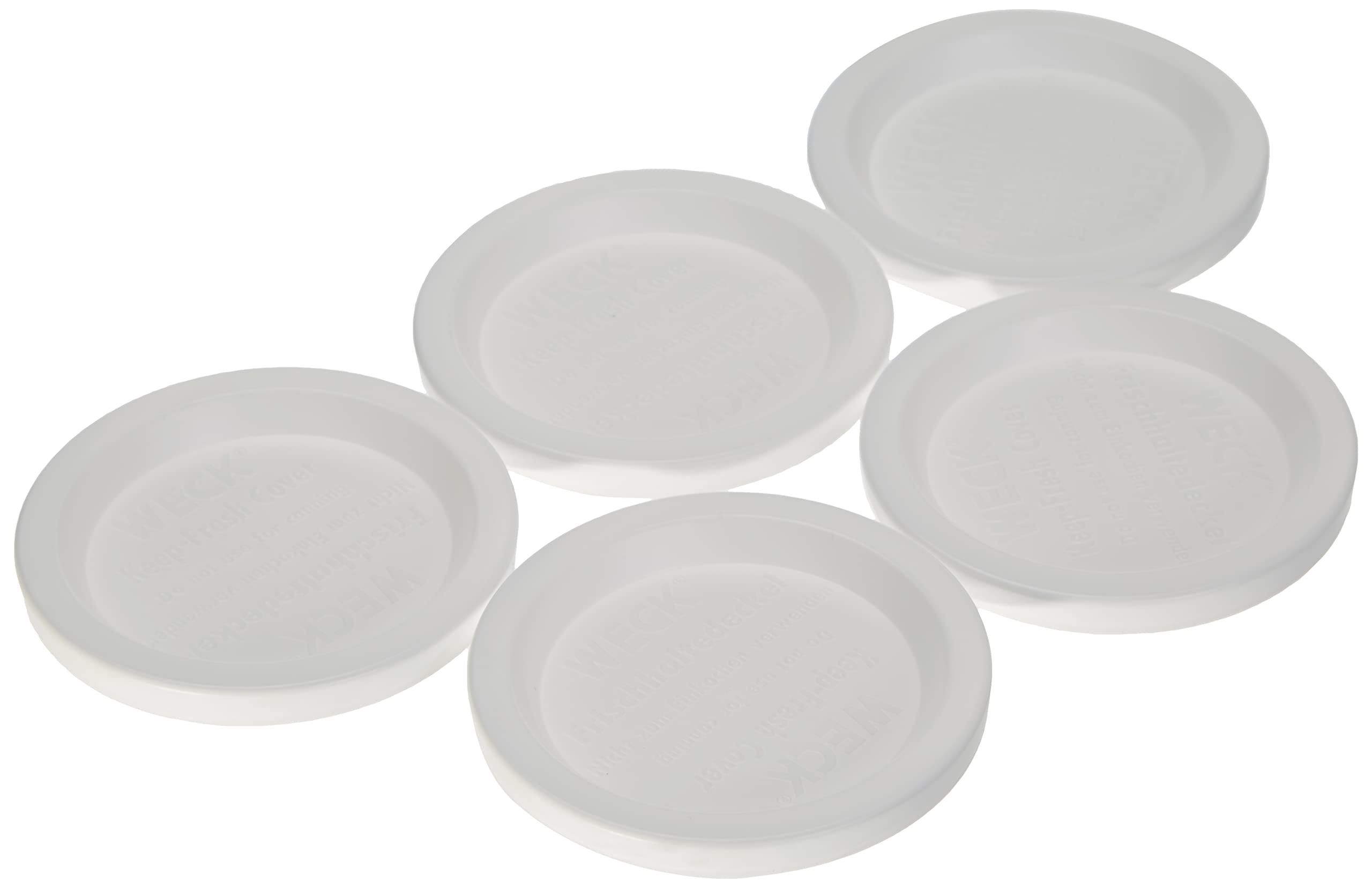 Weck Plastic Lid - Diameter 80 mm - White - Pack of 5